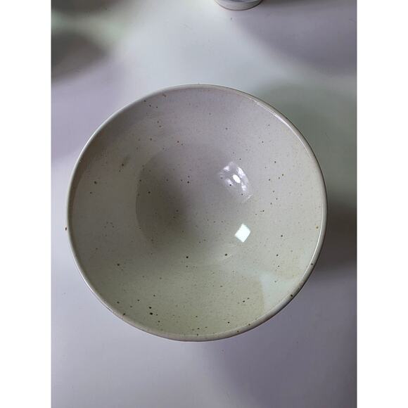 JAPANESE Blue Brown Hand Painted Glazed Rice Bowls Set of 4 - Picture 4 of 10